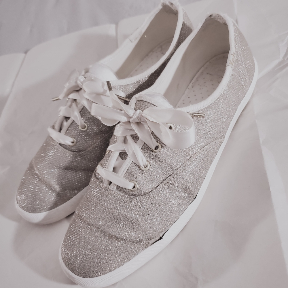 Kate Spade Keds Shimmery Light Gold Keds- Limited Edition 8.5US - Picture 9 of 16